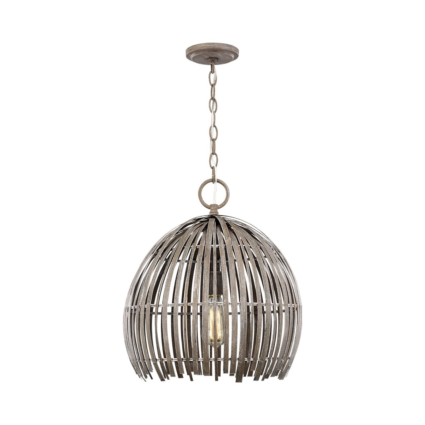 Hanalei Pendant Light in Washed Pine (Medium).