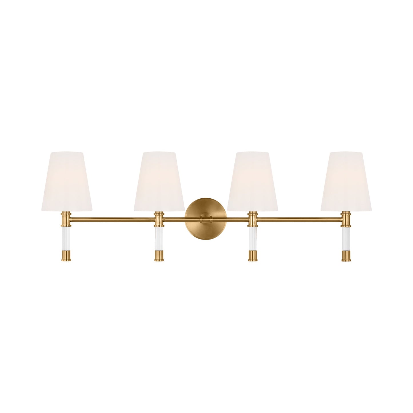 Hanover Bath Wall Light in Burnished Brass (4-Light).