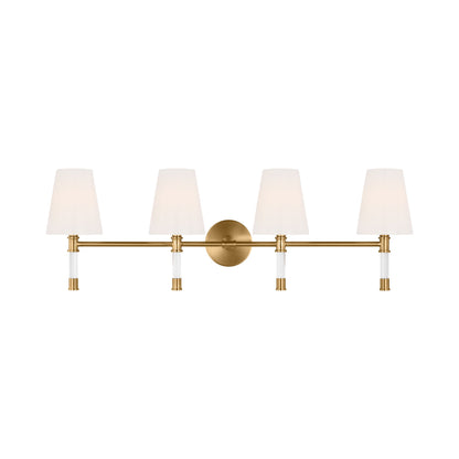 Hanover Bath Wall Light in Burnished Brass (4-Light).