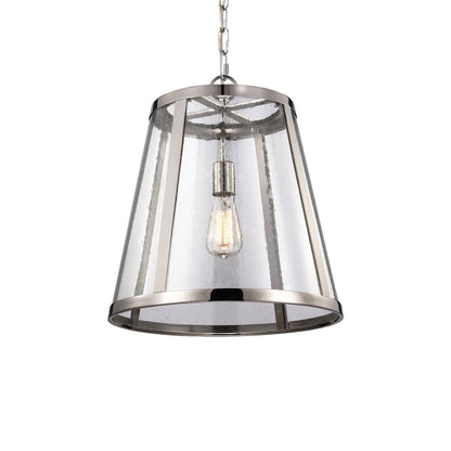 Harrow Pendant Light in Polished Nickel (Medium).