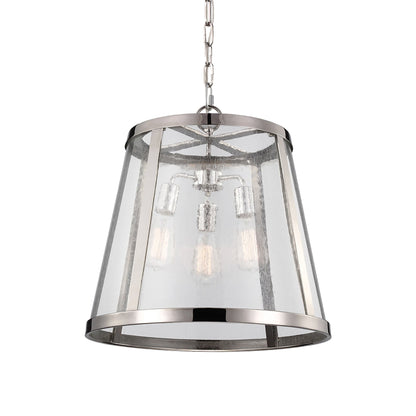 Harrow Pendant Light in Polished Nickel (Large).
