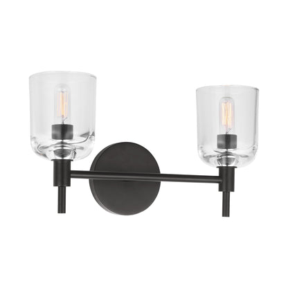 Hartley Bath Vanity Light in Aged Iron (2-Light).