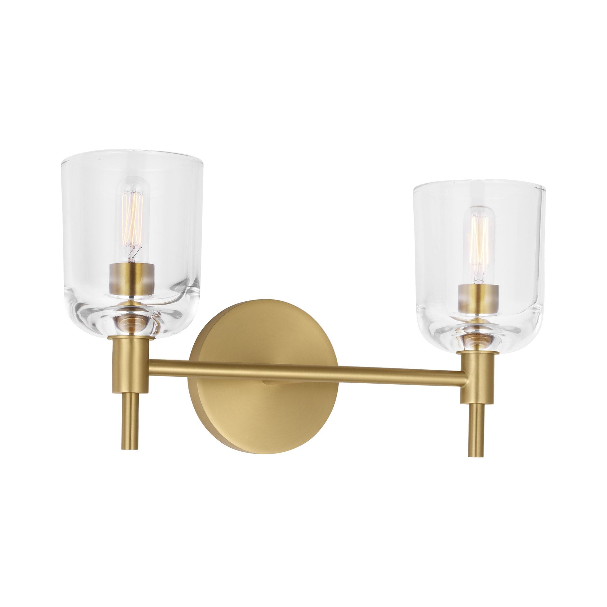 Hartley Bath Vanity Light in Burnished Brass (2-Light).