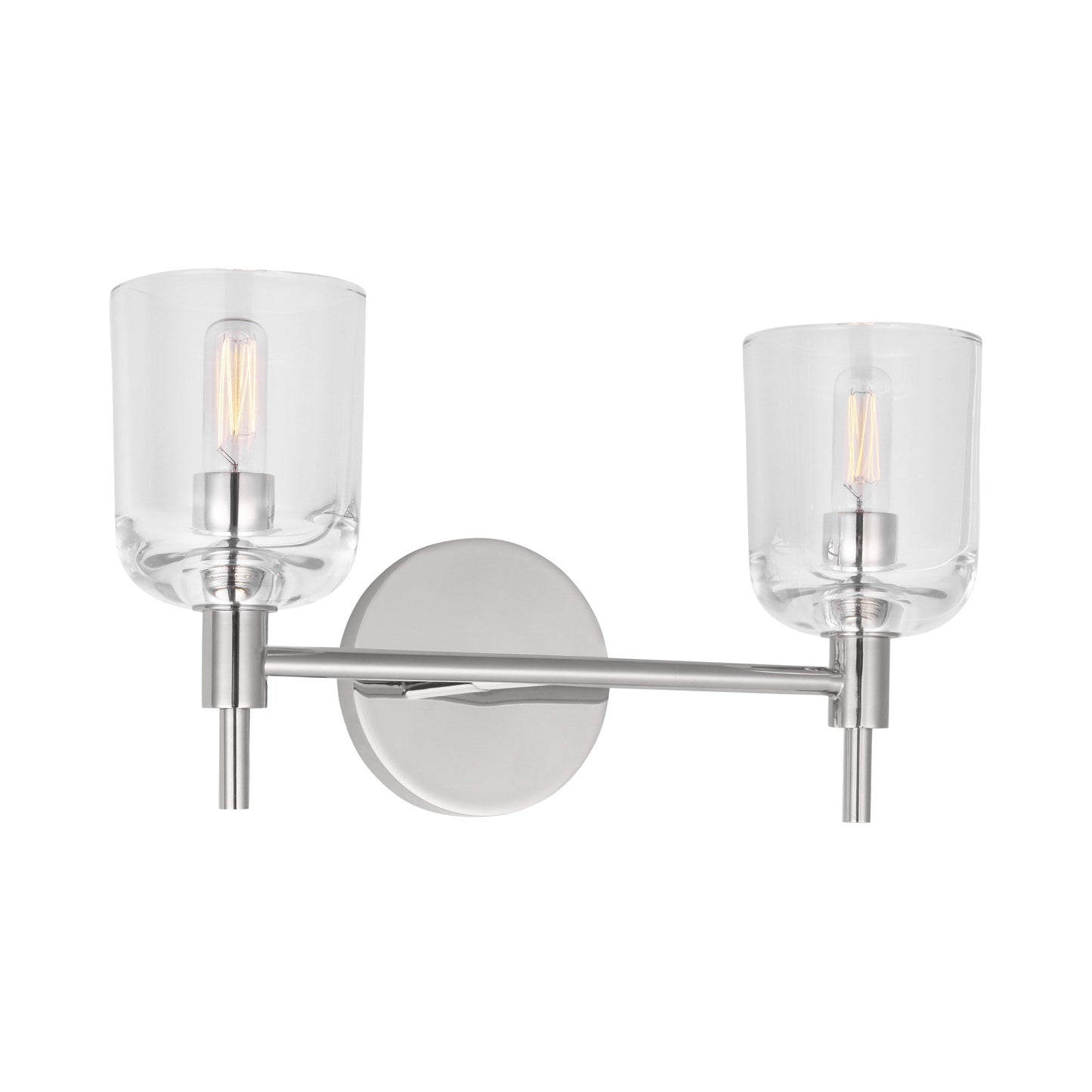 Hartley Bath Vanity Light in Polished Nickel (2-Light).