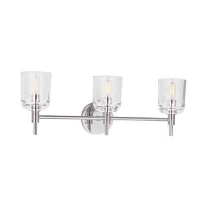 Hartley Bath Vanity Light in Polished Nickel (3-Light).