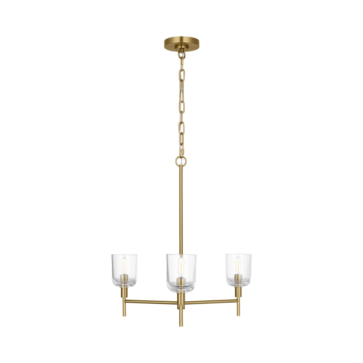 Hartley Chandelier in Burnished Brass (Medium).