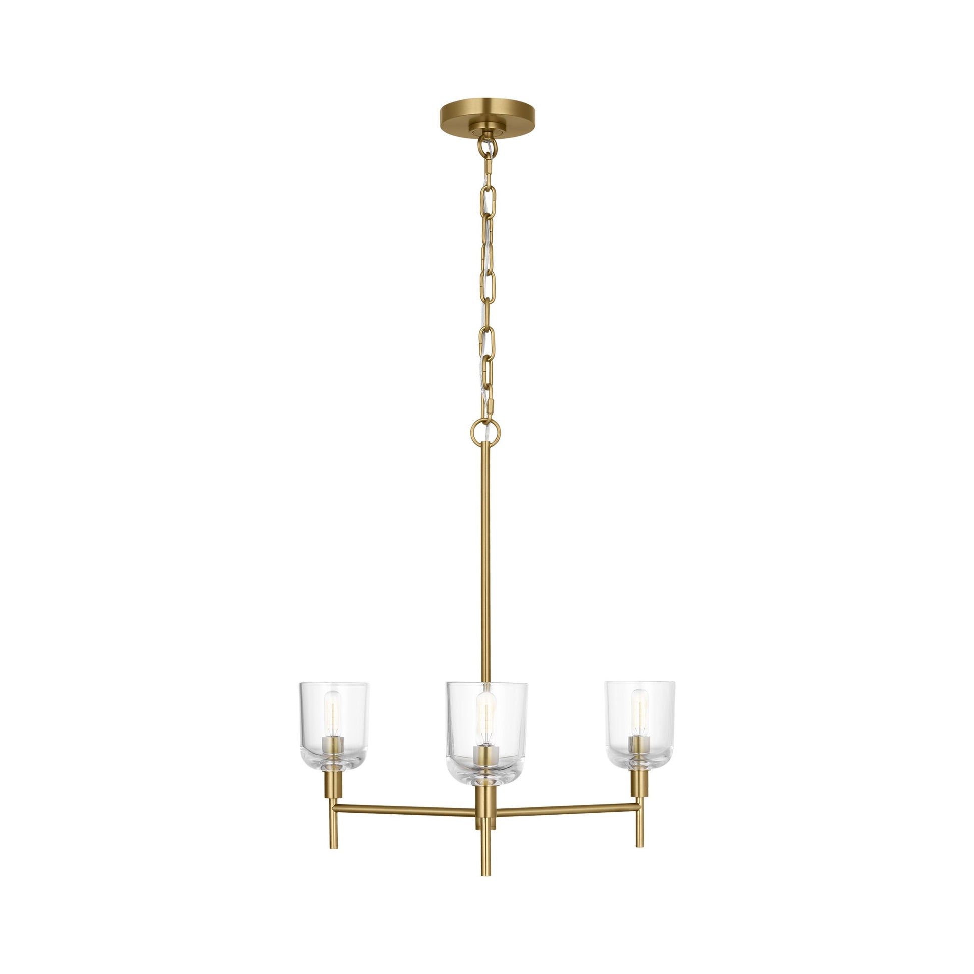 Hartley Chandelier in Burnished Brass (Medium).