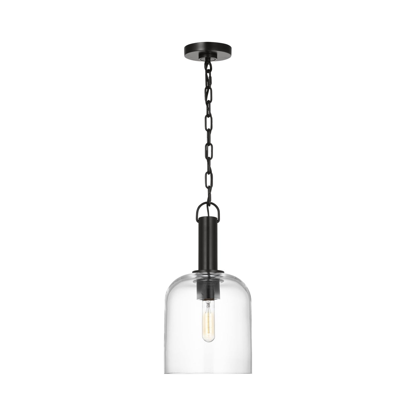 Hartley Pendant Light in Aged Iron.