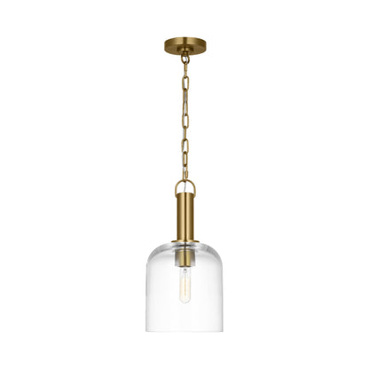 Hartley Pendant Light in Burnished Brass.