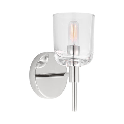Hartley Wall Light in Polished Nickel.