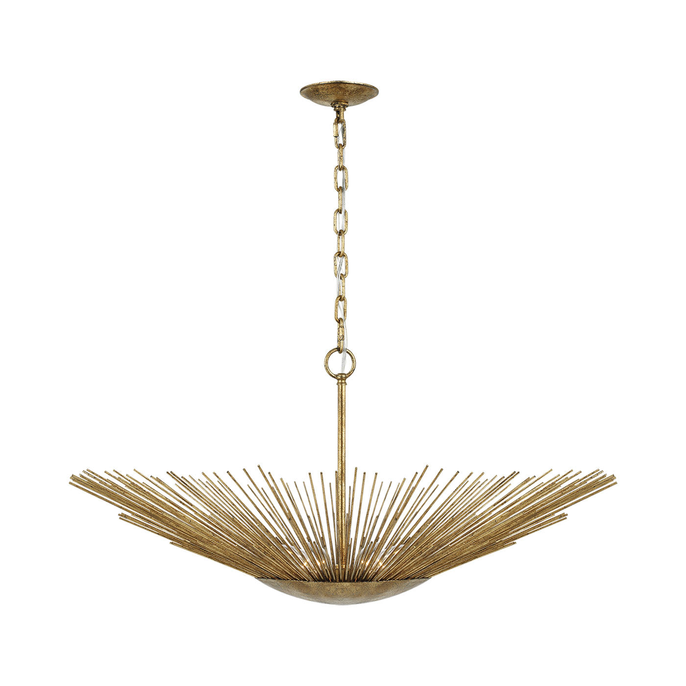 Helios Pendant Light in Antique Gild (15.38-Inch).