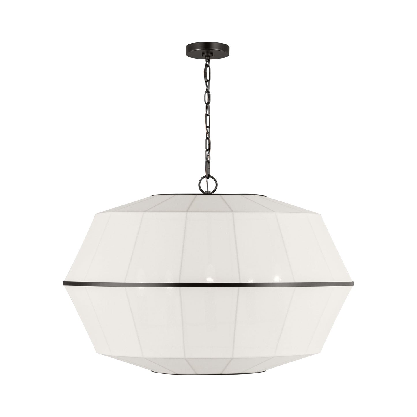 Hikari Chandelier in Aged Iron (Wide).