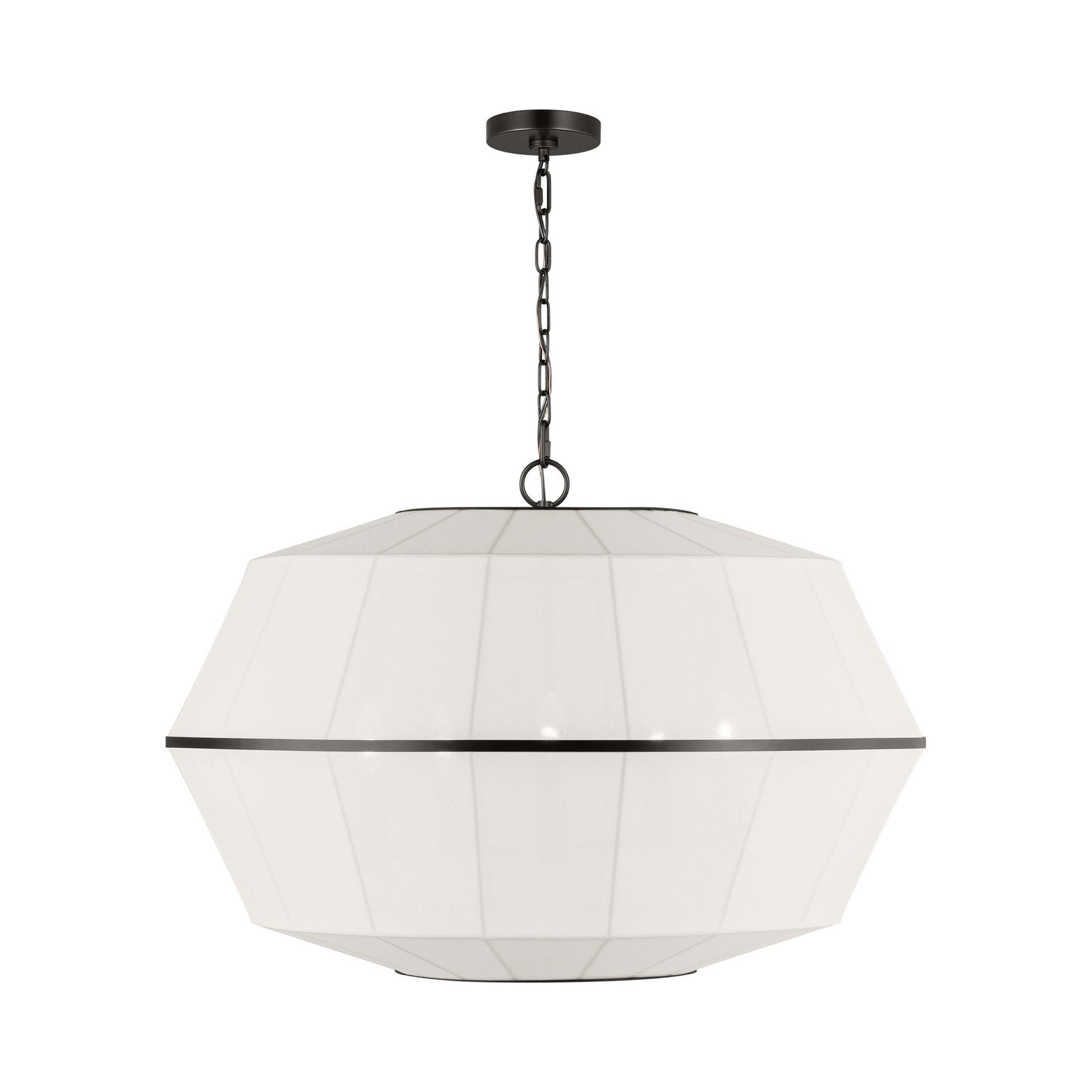 Hikari Chandelier in Aged Iron (Wide).