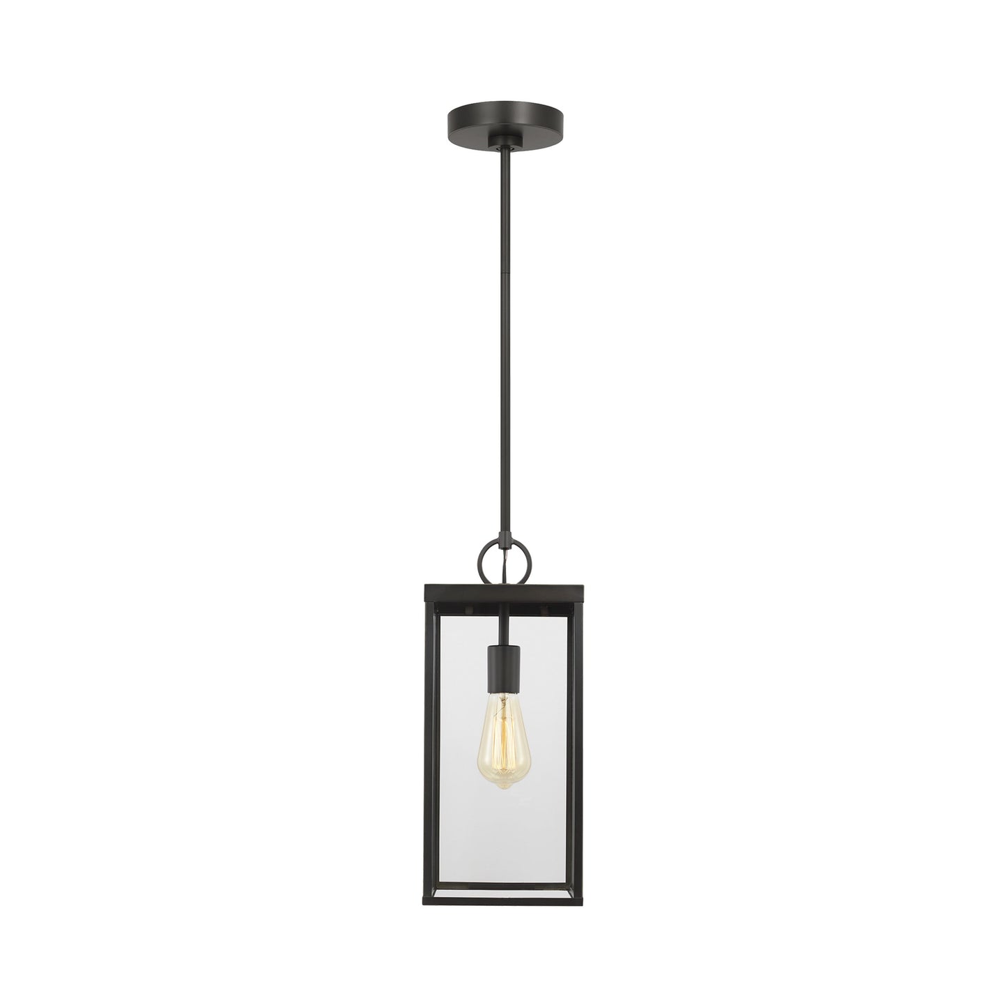 Howell Outdoor Pendant Light in Antique Bronze.
