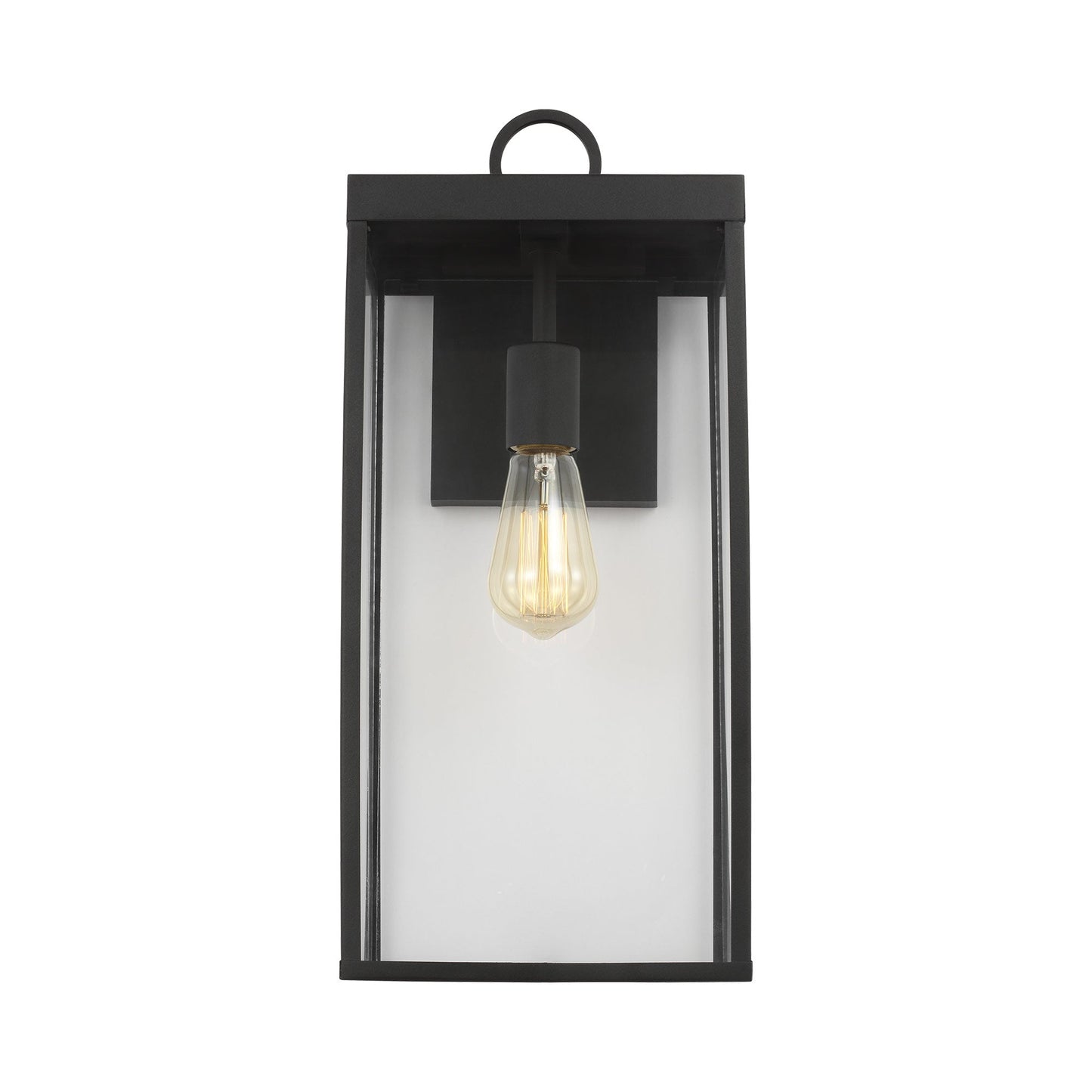 Howell Outdoor Wall Light in Textured Black (Large).