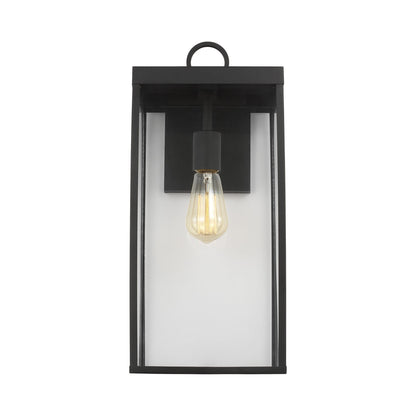 Howell Outdoor Wall Light in Textured Black (Large).