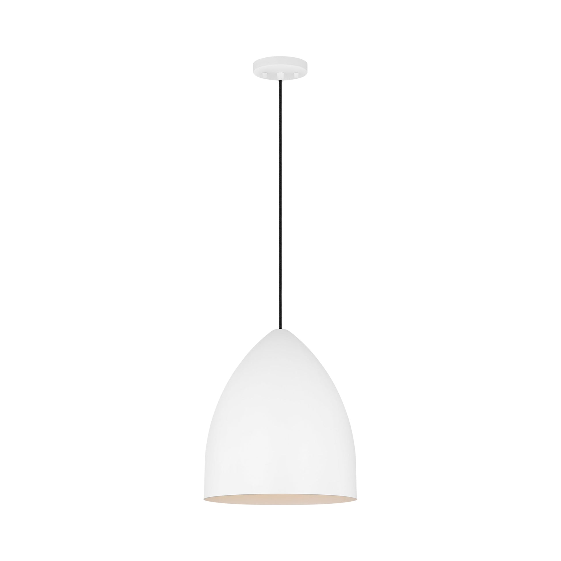 Huron Pendant Light in Matte White (Medium).