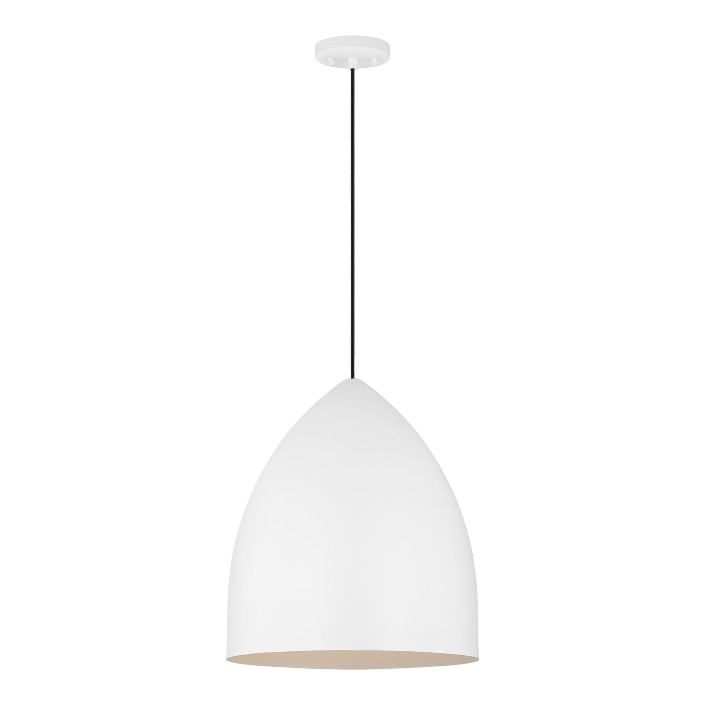 Huron Pendant Light in Matte White (Large).