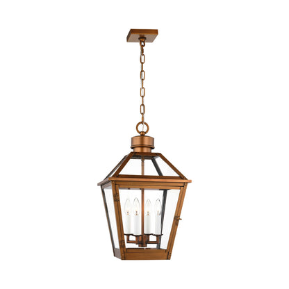 Hyannis Outdoor Pendant Light in Natural Copper.