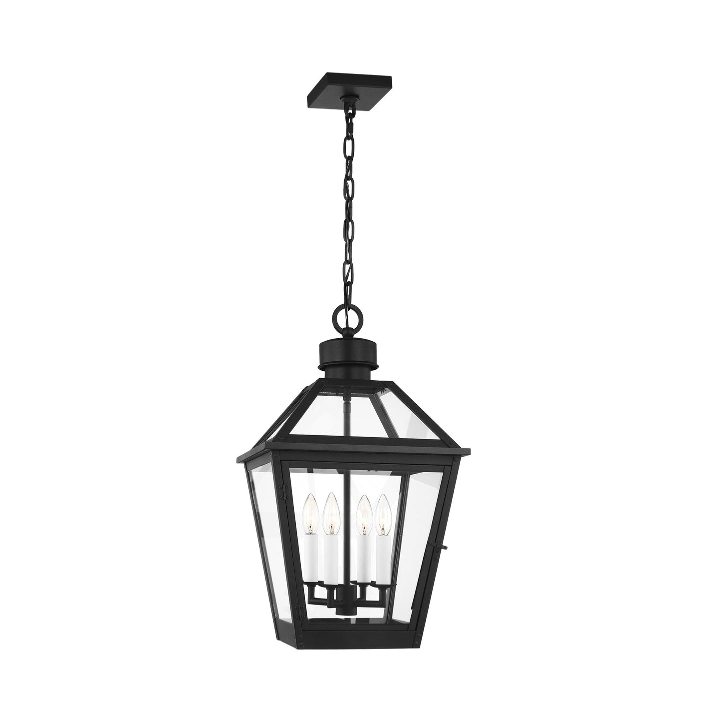 Hyannis Outdoor Pendant Light in Textured Black.