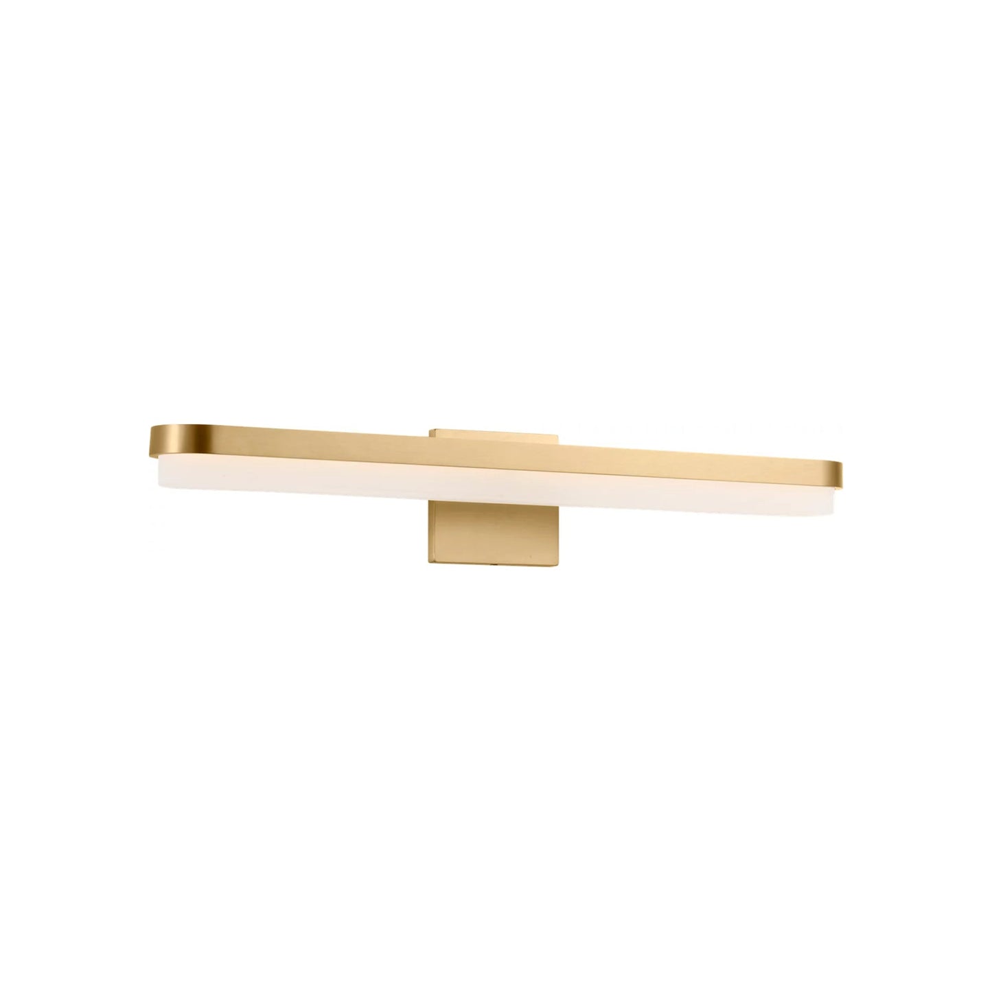 Ismary LED Bath Vanity Light in Burnished Brass (27-Inch).