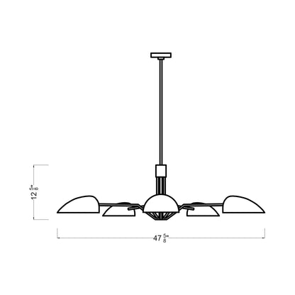 Jane Chandelier - line drawing.