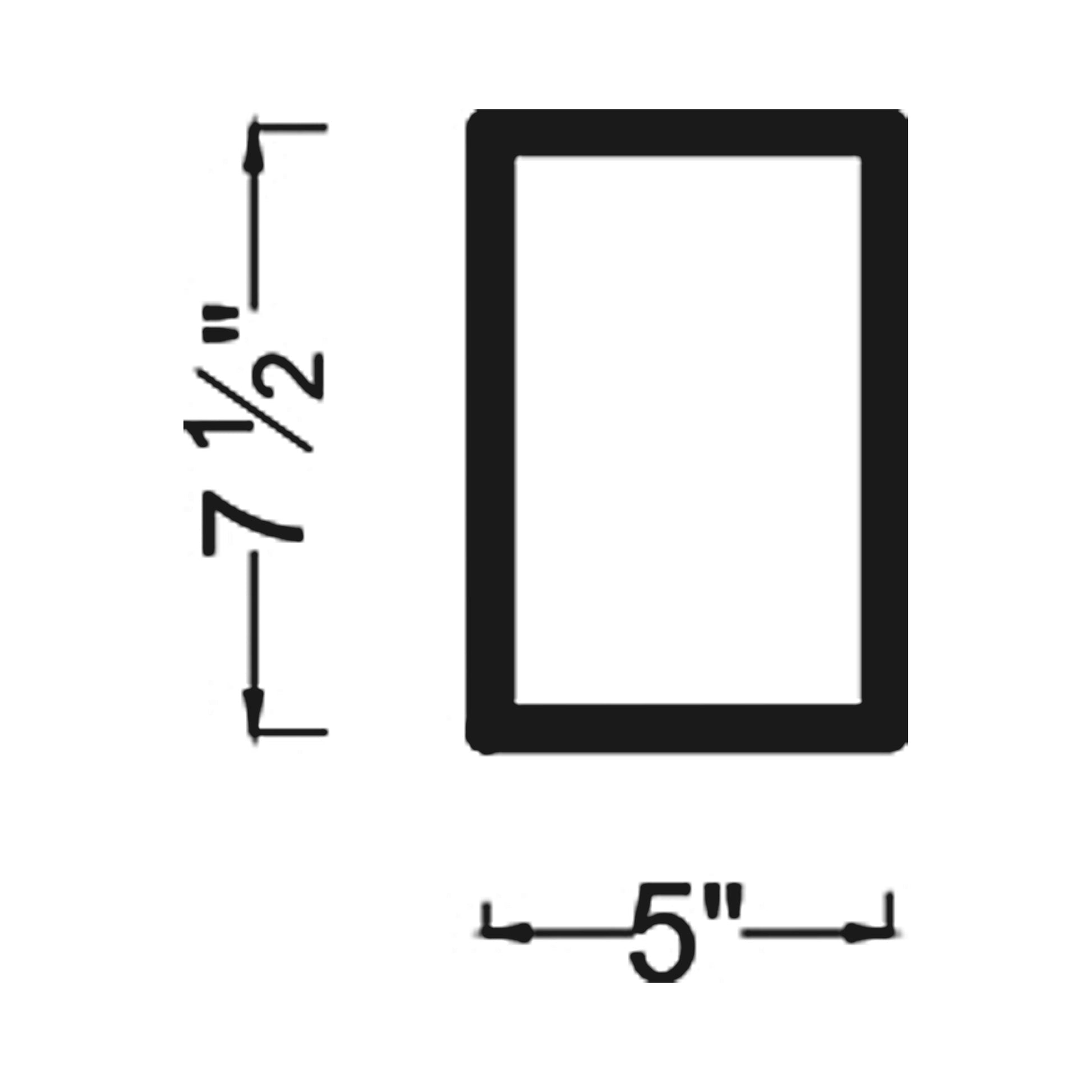 Kakudo Outdoor LED Wall Light - line drawing.