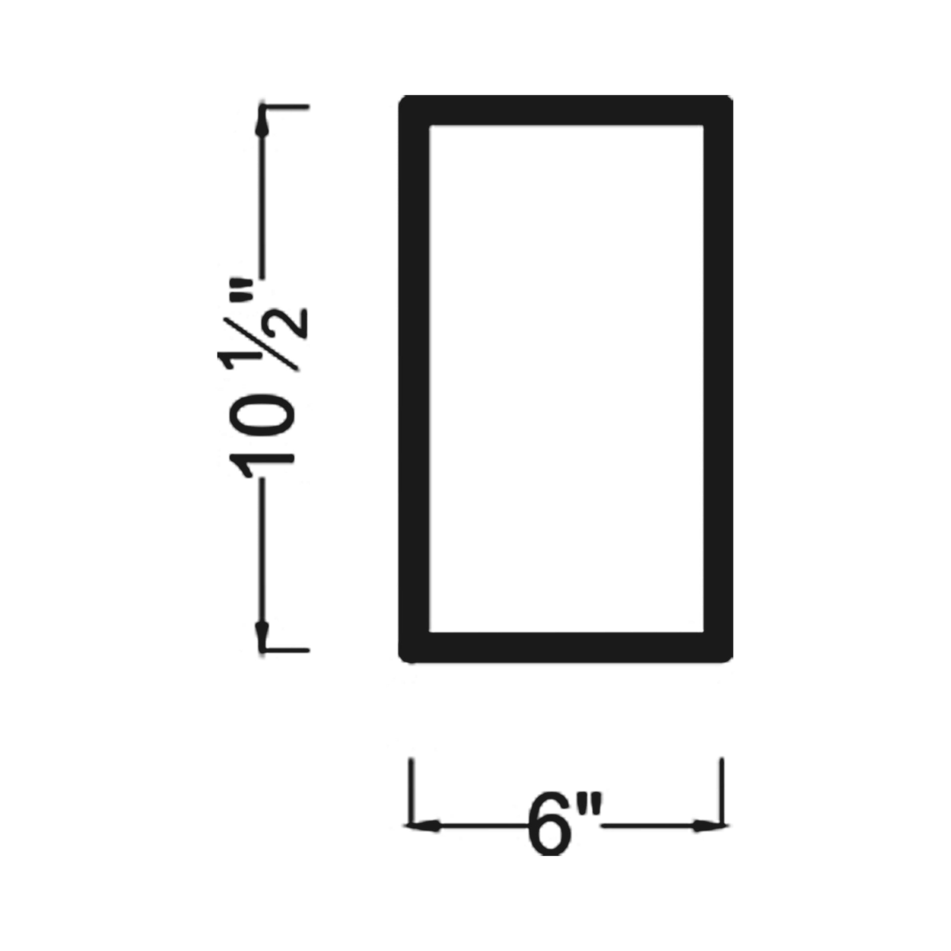 Kakudo Outdoor LED Wall Light - line drawing.