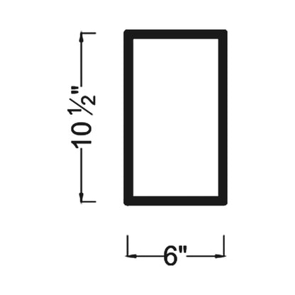 Kakudo Outdoor LED Wall Light - line drawing.