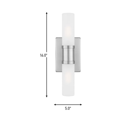 Keaton Bath Wall Light - line drawing.