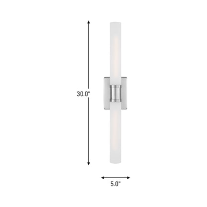Keaton Bath Wall Light - line drawing.