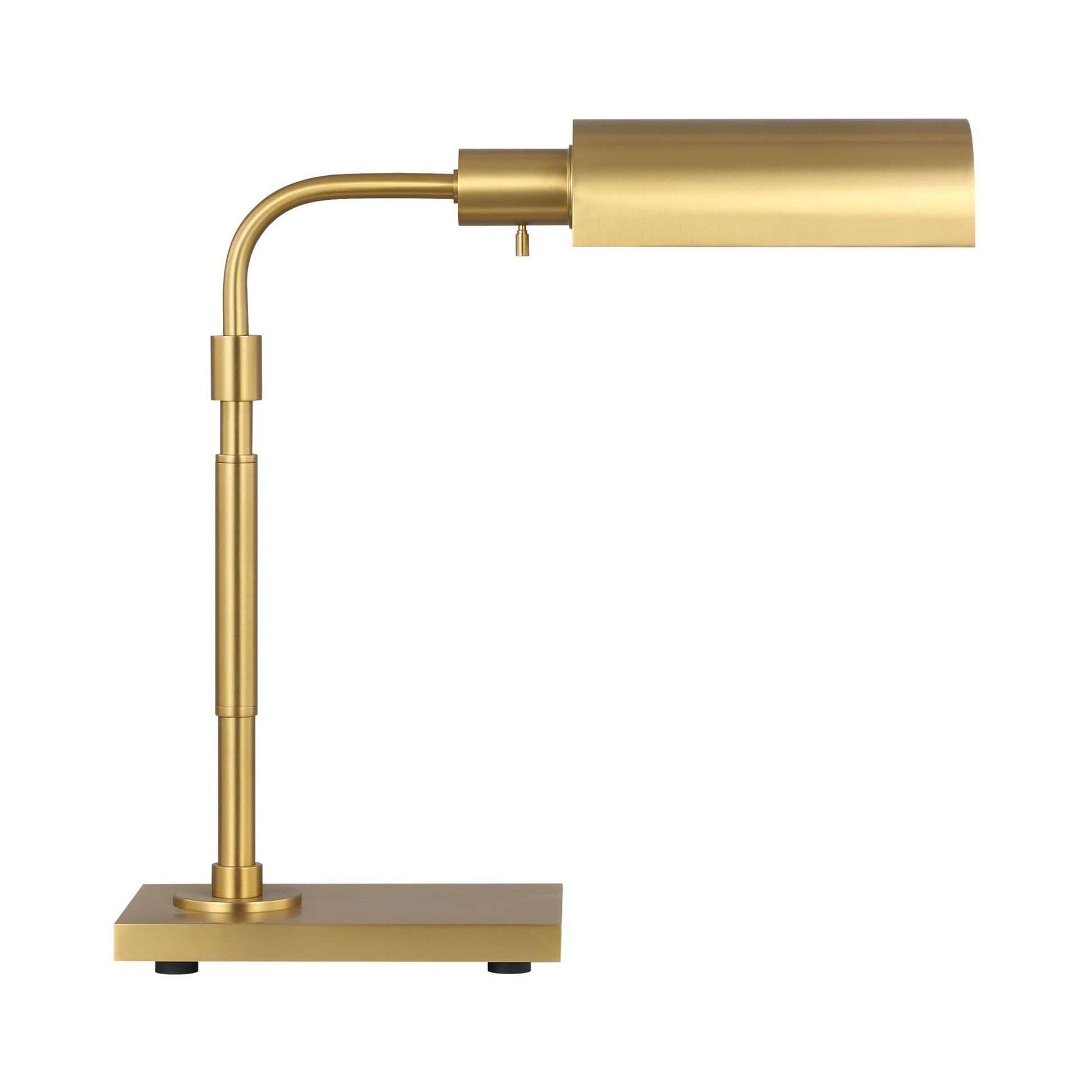 Kenyon Table Lamp in Burnished Brass.
