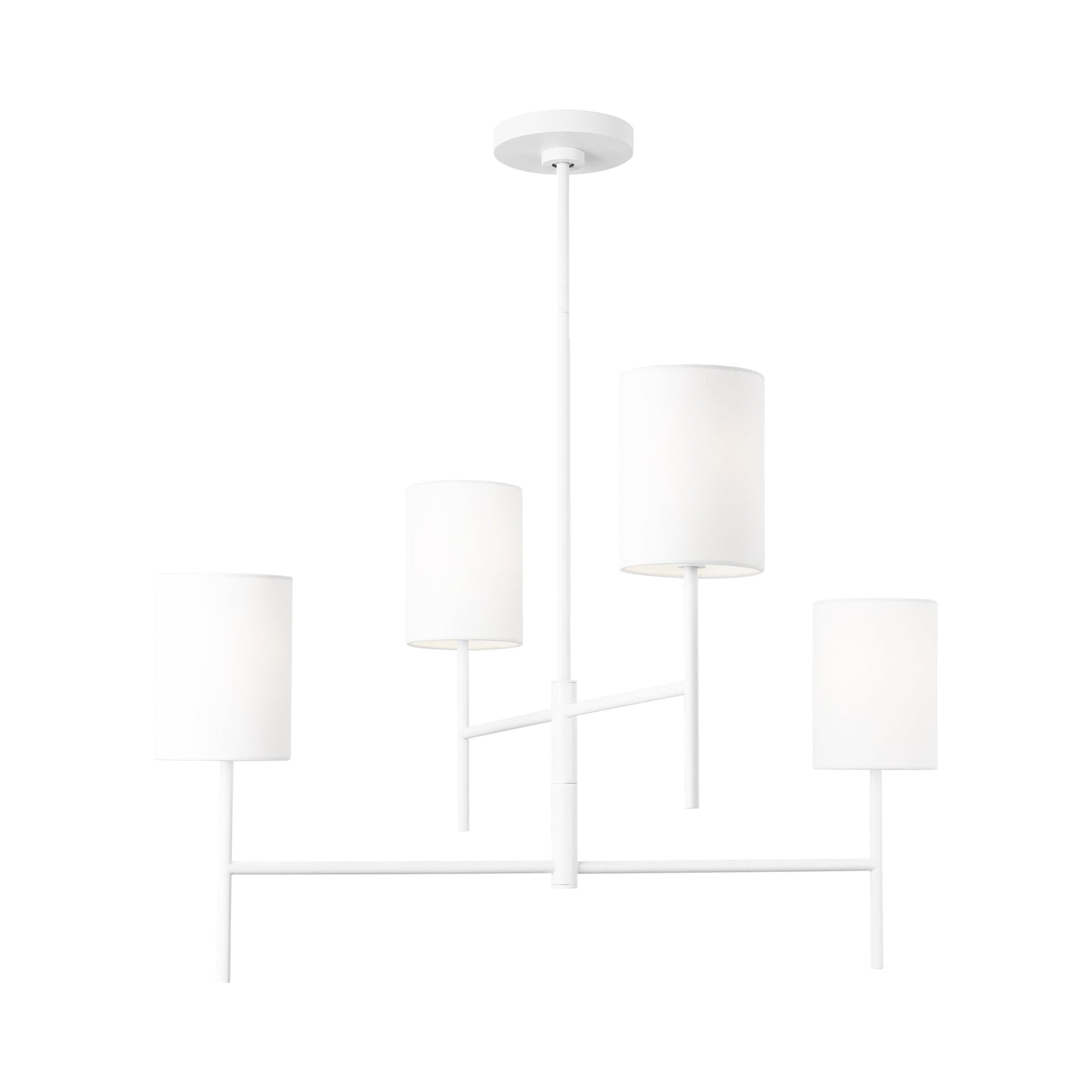 Key Chandelier in Matte White (Medium).