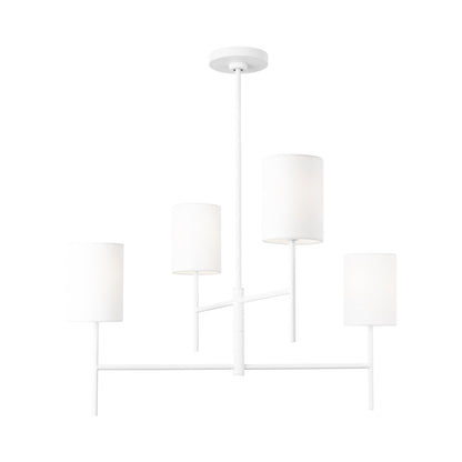Key Chandelier in Matte White (Medium).