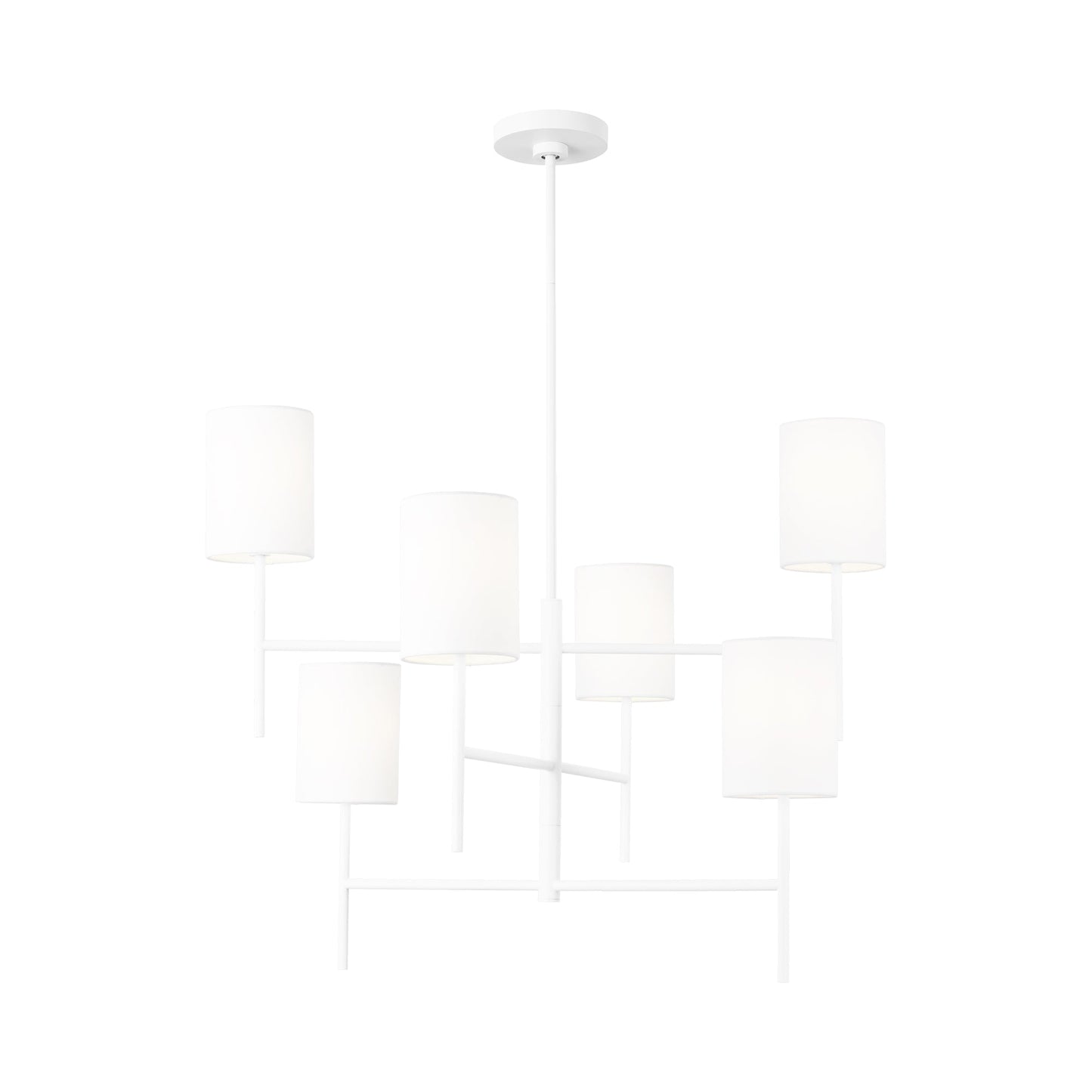 Key Chandelier in Matte White (Large).