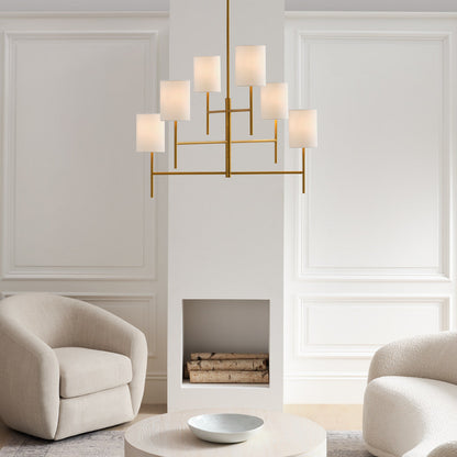 Key Chandelier in living room.