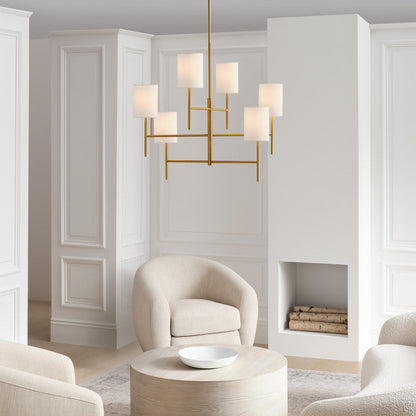 Key Chandelier in living room.