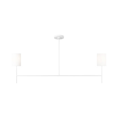 Key Linear Chandelier in Matte White.