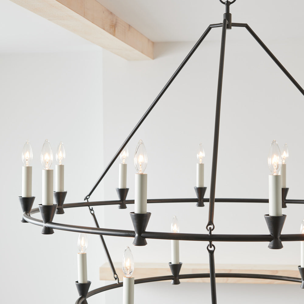 Keystone Chandelier in Detail.