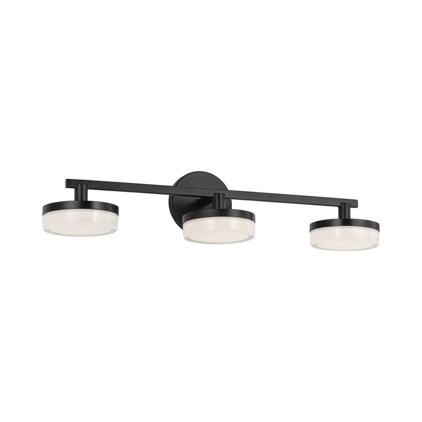 Khan LED Bath Vanity Light in Aged Iron (3-Light).