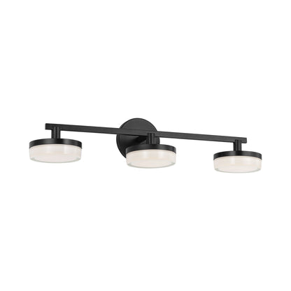 Khan LED Bath Vanity Light in Aged Iron (3-Light).