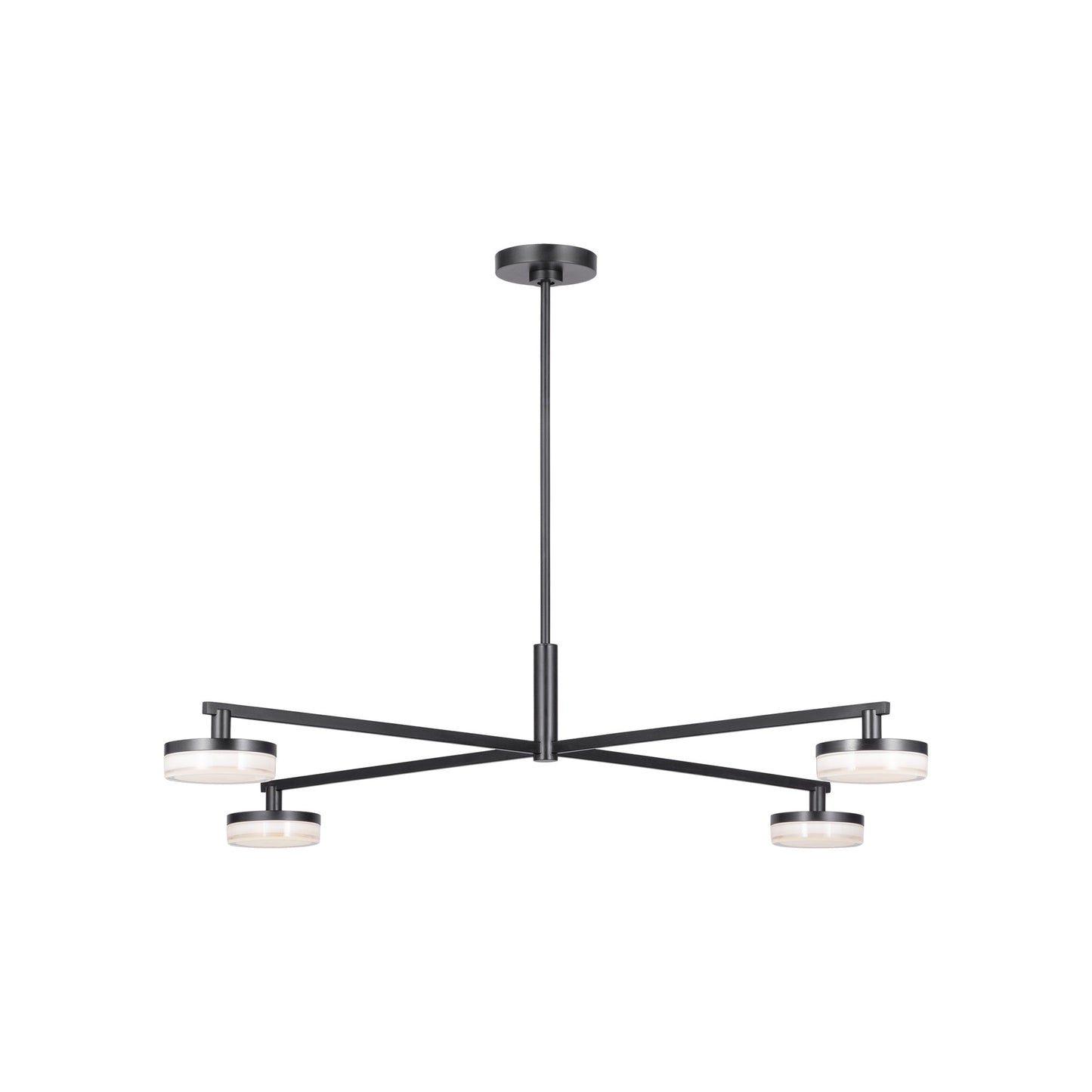 Khan LED Chandelier in Aged Iron (Large).