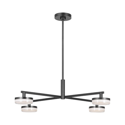 Khan LED Chandelier in Aged Iron (X-Large).