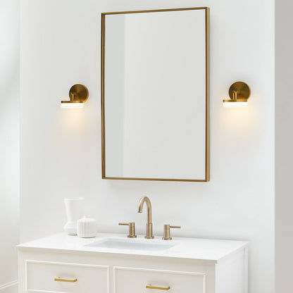 Khan LED Wall Light in bathroom.