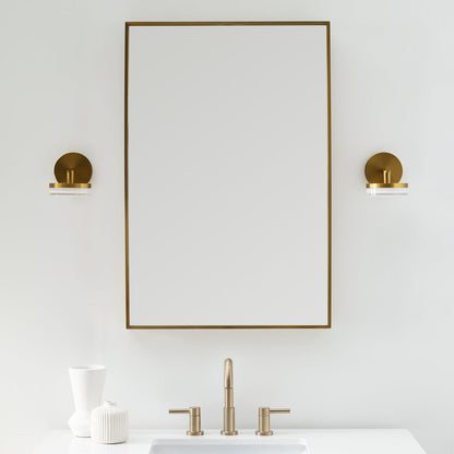 Khan LED Wall Light in bathroom.