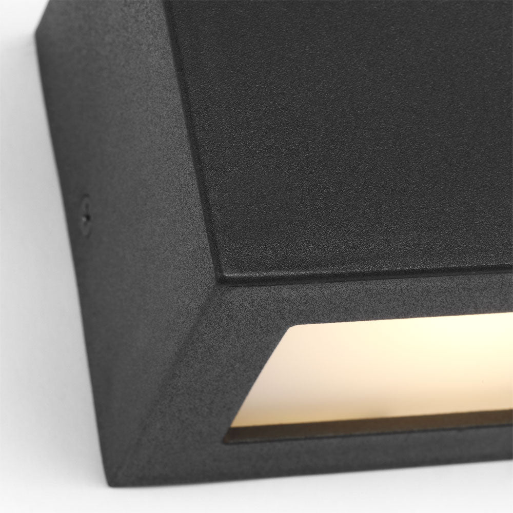 Kukei Outdoor LED Rectangular Wall Light in Detail.