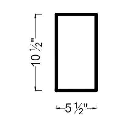 Kukei Outdoor LED Wall Light - line drawing.