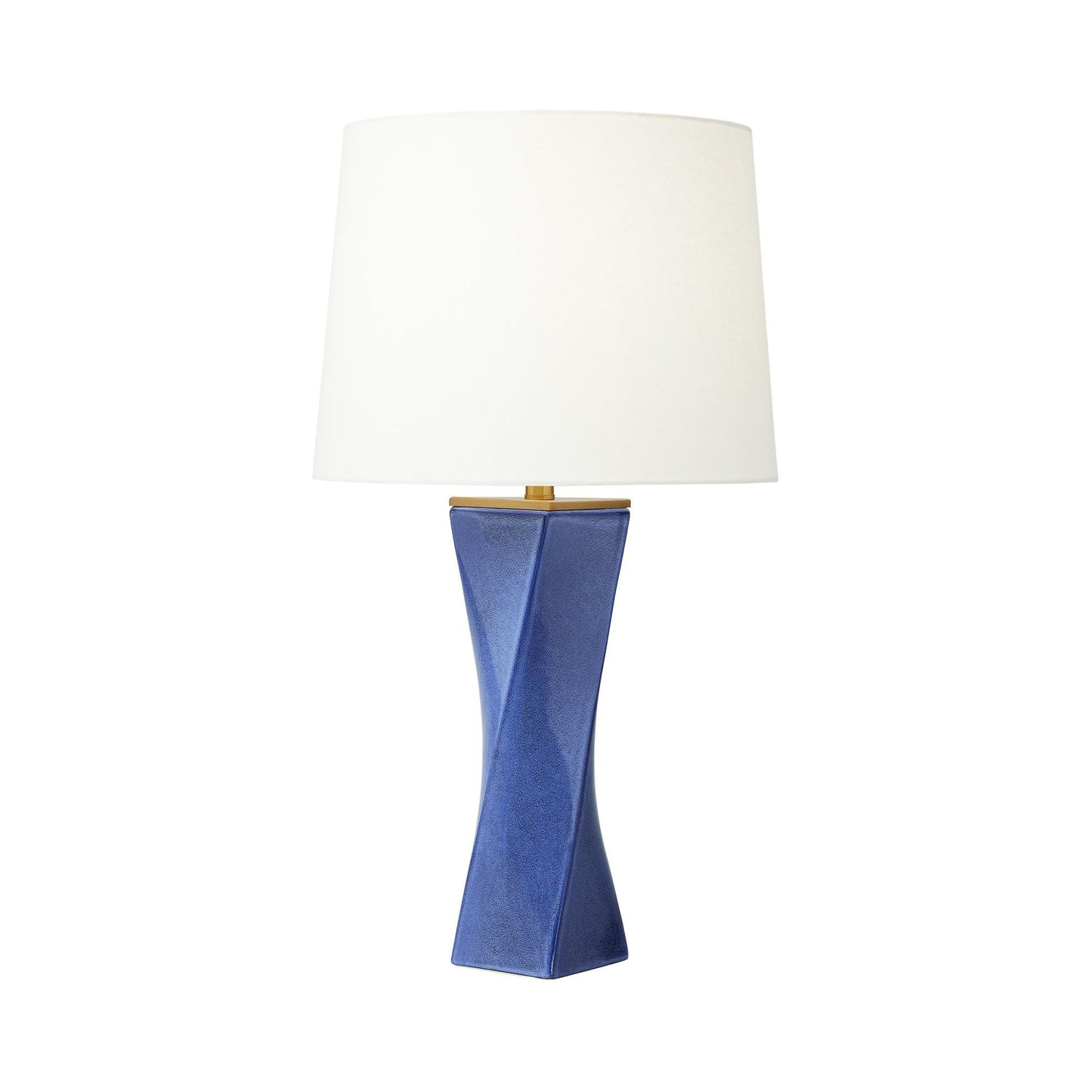 Lagos Table Lamp in Frosted Blue.