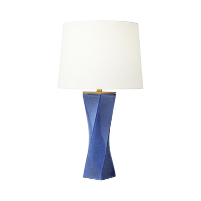 Lagos Table Lamp in Frosted Blue.
