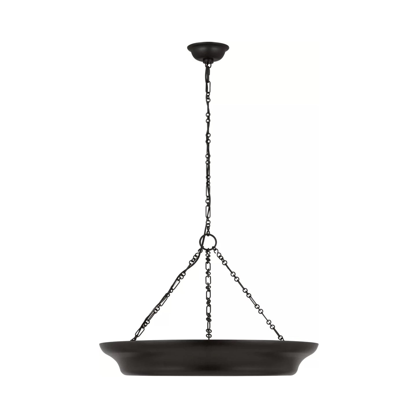 Lenoir Chandelier in Aged Iron (24-Inch).